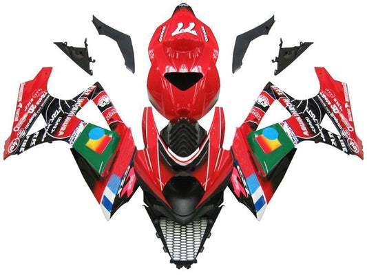 Fairings For Suzuki GSXR 1000 Red Black No.77 GSXR  (2007-2008)