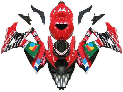 Fairings For Suzuki GSXR 1000 Red Black No.77 GSXR  (2007-2008)