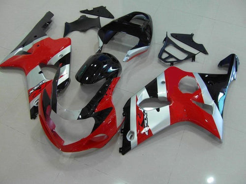 Fairings For Suzuki - GSXR1000 K1/2 2000-2002 Red Black Silver