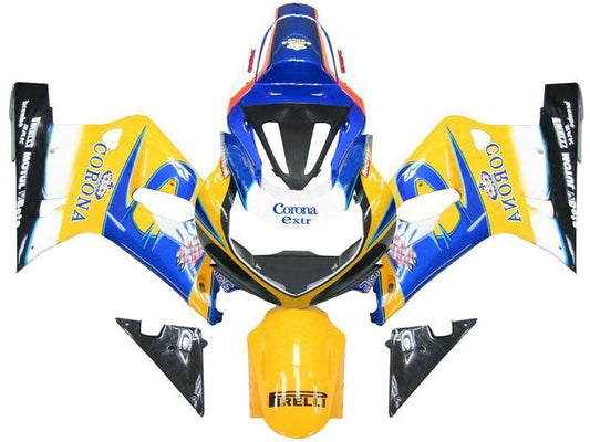 Fairings For Suzuki GSXR 750 Yellow & Blue Corona GSXR  (2001-2003)