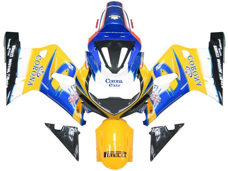 Fairings For Suzuki GSXR 750 Yellow & Blue Corona GSXR  (2001-2003)