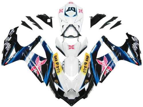 Fairings For Suzuki GSXR 600 750 Multi-Color Brux  (2008-2009-2010)