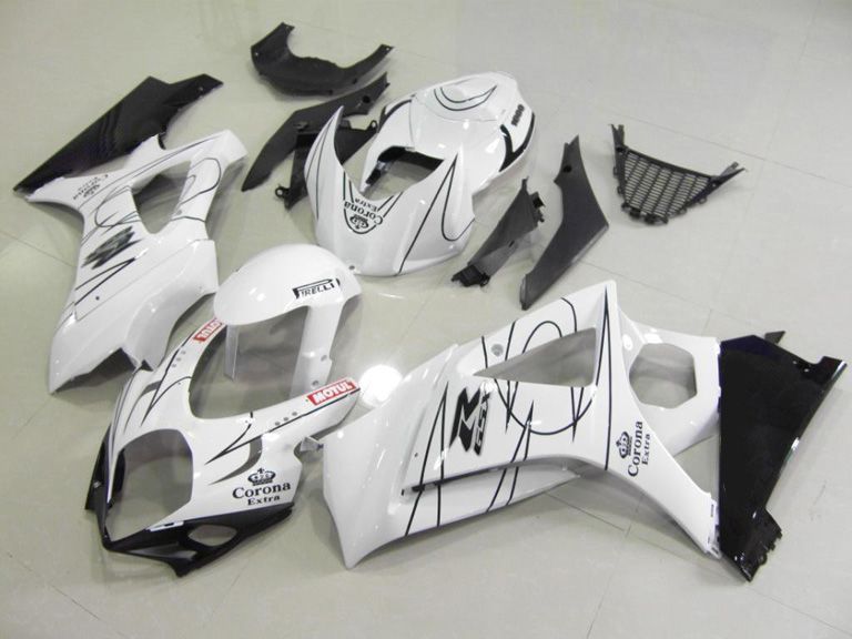 Fairings For Suzuki GSX-R1000, 2007-2008 - White 