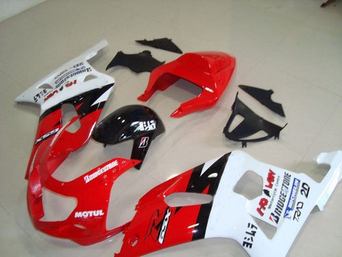 Fairings For Suzuki - GSXR600-750 K1 2001-2003 Red & White