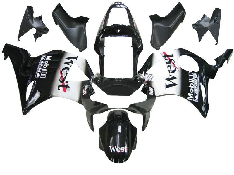 Fairings For Honda CBR 954 RR Black West  (2002-2003)