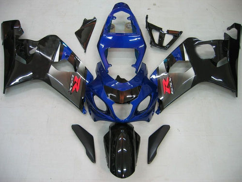 Fairings For Suzuki GSXR 600 750 Blue Black Silver GSXR  (2004-2005)