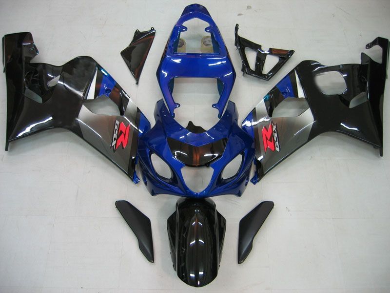 Fairings For Suzuki GSXR 600 750 Blue Black Silver GSXR  (2004-2005)