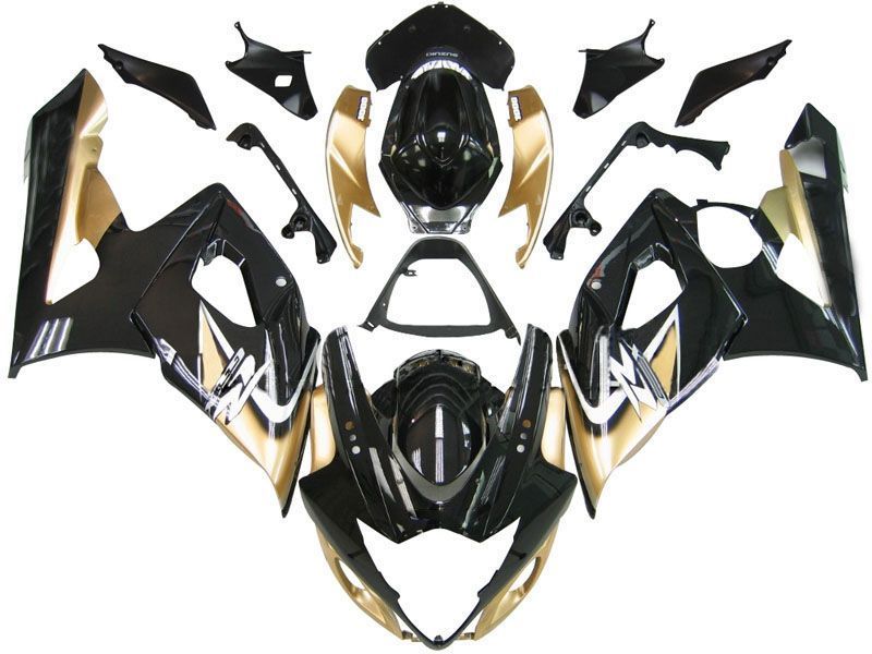 Fairings For Suzuki GSXR 1000 Black & Gold GSXR  (2005-2006)