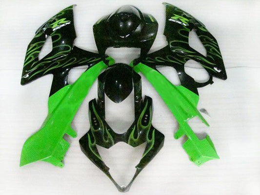 Fairings For Suzuki - GSXR1000 K5 05-06 Green Flame