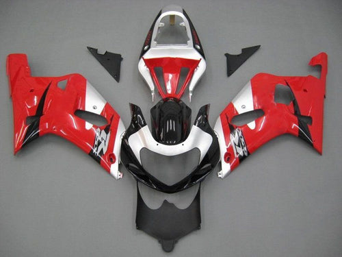 Fairings For Suzuki GSXR 600 Red Silver Black GSXR  (2001-2003)