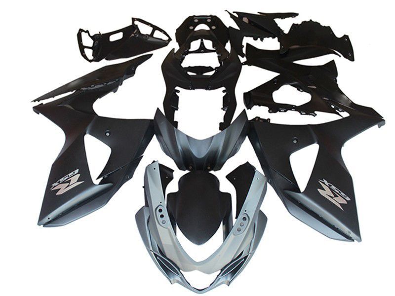 Fairings For Suzuki - GSXR1000 K9 09-16 Matt Blcak & Silvery Decals
