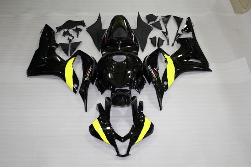 Fairings For Honda CBR600RR F5(2007-2008) Black Yellow