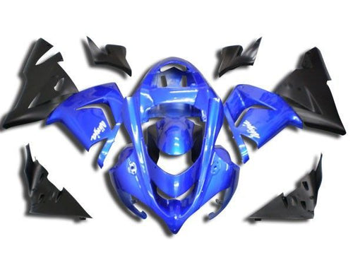 Fairings For Kawasaki ZX 10R Blue Black Ninja  (2004-2005)