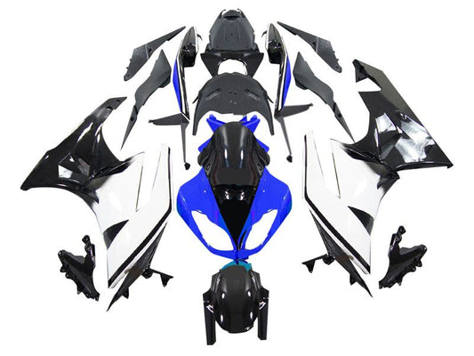 2009-2012 Fairings For Kawasaki ZX6R ZX636 Blue White Black Ninja 