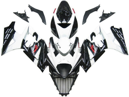 Fairings For Suzuki GSXR 1000 Black & White GSXR  (2007-2008)