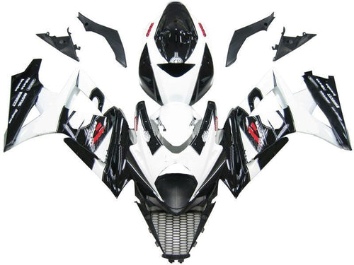 Fairings For Suzuki GSXR 1000 Black & White GSXR  (2007-2008)