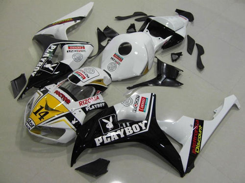 Fairings For Honda CBR 1000 RR, 2006-2007 - Black & Whtie