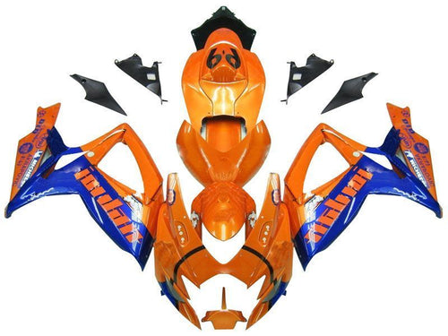 Fairings For Suzuki GSXR 600 750 Orange & Blue Jordan  (2006-2007)