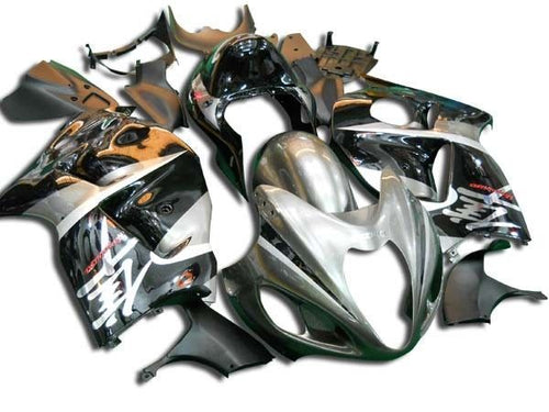Fairings For Suzuki - GSXR1300 1996-2007 Silver and Black