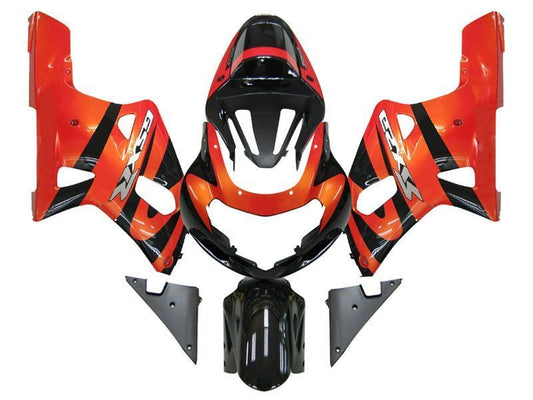 Fairings For Suzuki GSXR 600 Orange Metallic & Black GSXR  (2001-2003)