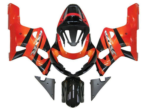 Fairings For Suzuki GSXR 600 Orange Metallic & Black GSXR  (2001-2003)