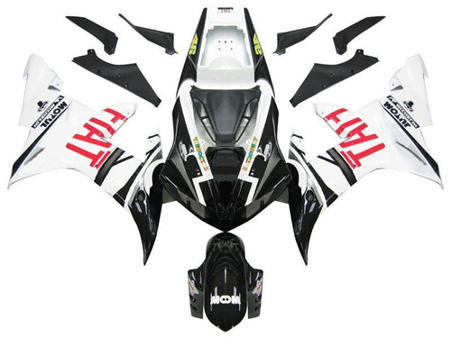 Fairings For Yamaha YZF-R1 Black White No.46 FIAT  (2004-2006)