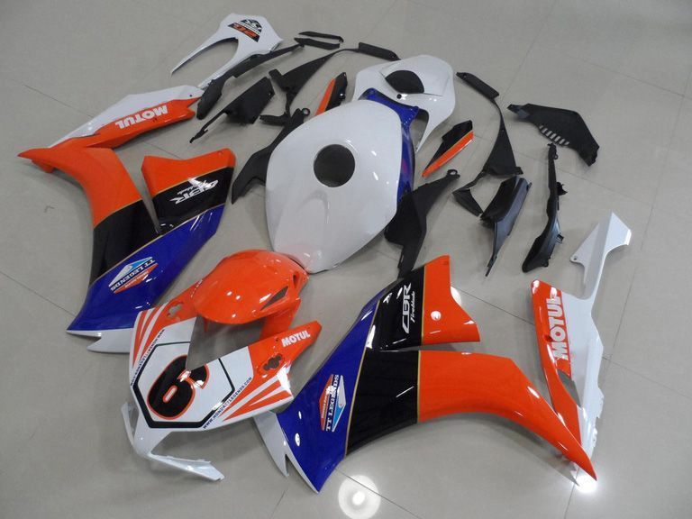 Fairings For Honda CBR 1000 RR, 2012-2014 - Orange & White 