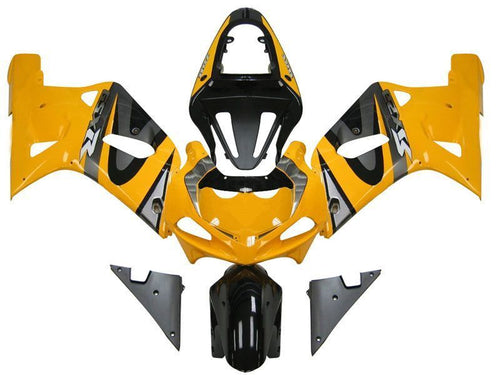 Fairings For Suzuki GSXR 600 Yellow Silver GSXR  (2001-2003)