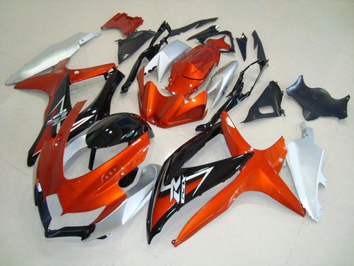 Fairings For Suzuki GSX-R600 / 750, 2008-2010 - Silver & Orange 3