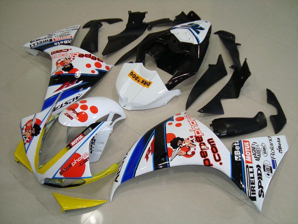 Fairings For Yamaha R1, 2009-2012 - White & Black