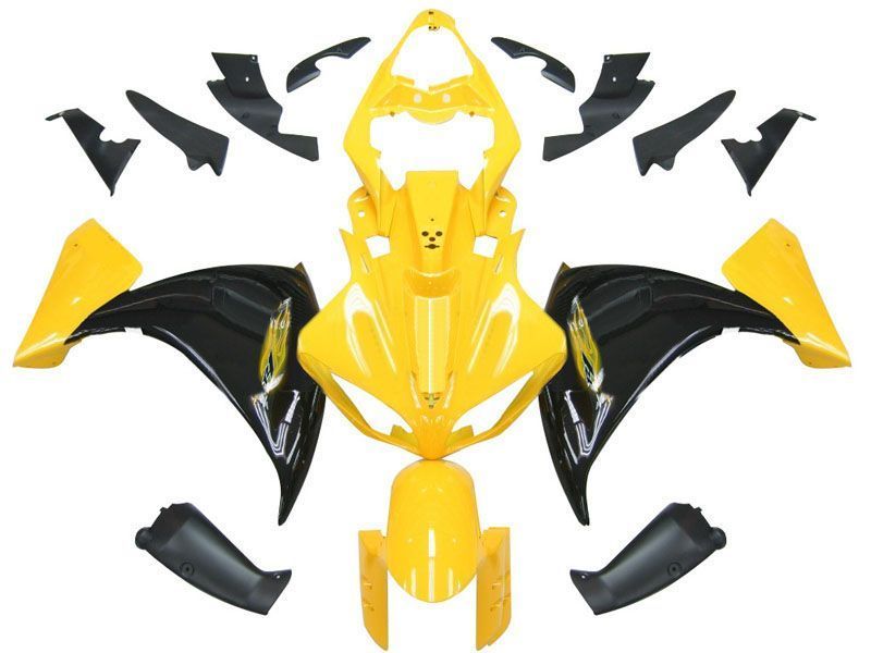 Fairings For Yamaha YZF-R1 Yellow Black R1  (2009-2012)