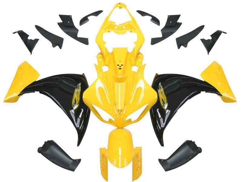 Fairings For Yamaha YZF-R1 Yellow Black R1  (2009-2012)