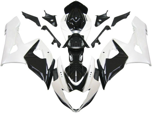 Fairings For Suzuki GSXR 1000 White & Black GSXR  (2005-2006)