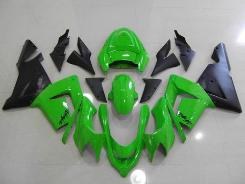 Fairings For Kawasaki ZX-10R, 2004-2005 - Green & Black