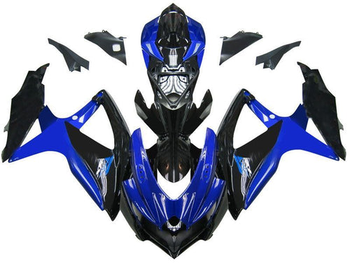 Fairings For Suzuki GSXR 600 750 Blue Black GSXR  (2008-2009-2010)