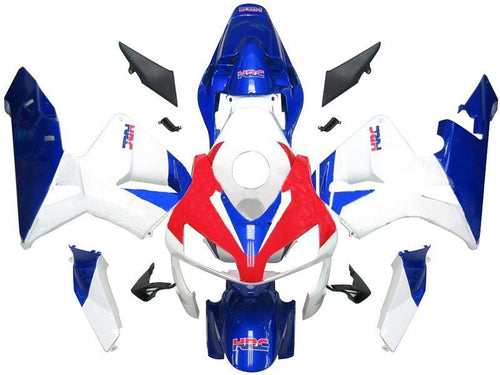 Fairings For Honda CBR 600 RR Red Whit Blue HRC  (2003-2004)