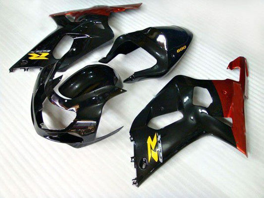 Fairings For Suzuki - GSXR600-750 K1 2001-2003 Black Yellow
