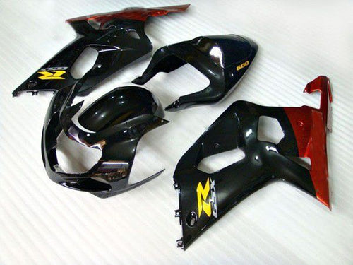 Fairings For Suzuki - GSXR600-750 K1 2001-2003 Black Yellow