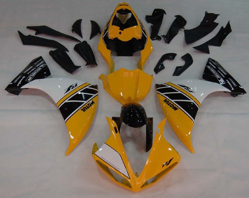 Fairings For Yamaha YZF-R1 Yellow Black Motul R1  (2009-2012)