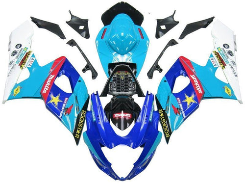 Fairings For Suzuki GSXR 1000 Blue Rockstar Makita GSXR  (2005-2006)