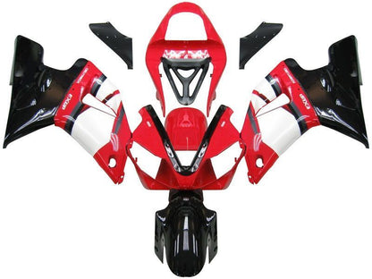 Fairings For Yamaha YZF-R1 Red White Black R1  (2000-2001)
