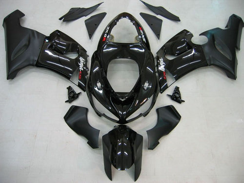 Fairings For Kawasaki ZX6R 636 Black ZX6R  (2005-2006)