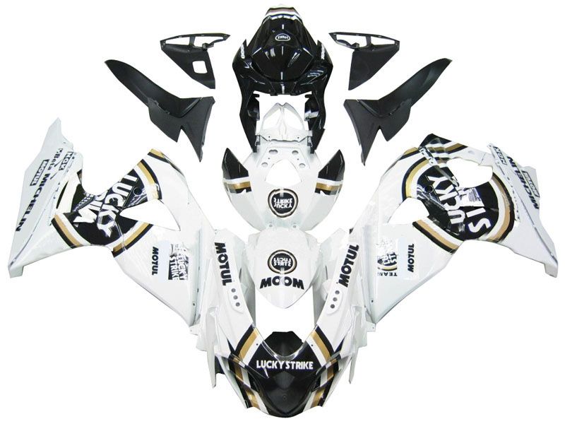 Fairings For Suzuki GSXR 1000 White Black Gold (2009-2016)
