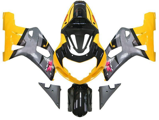 Fairings For Suzuki GSXR 600 Silver & Yellow GSXR  (2001-2003)