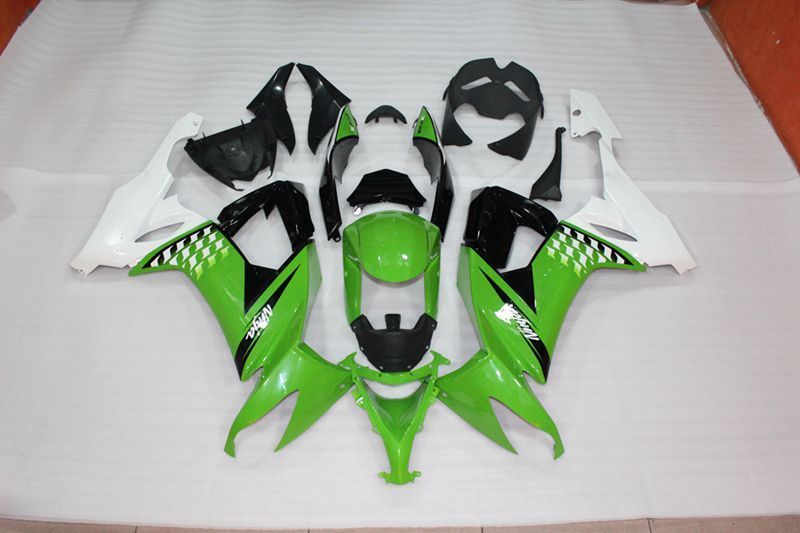 Fairings For Kawasaki Ninja ZX-10R (2008-2009) Green Black White