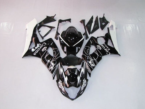 Fairings For Suzuki GSXR 1000 K5 (2005-2006) Black White