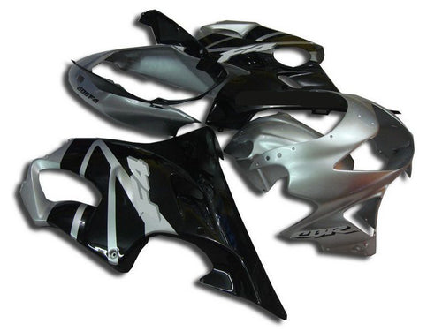 Fairings For Honda - CBR600 F4 1999-2000 Black / Silver