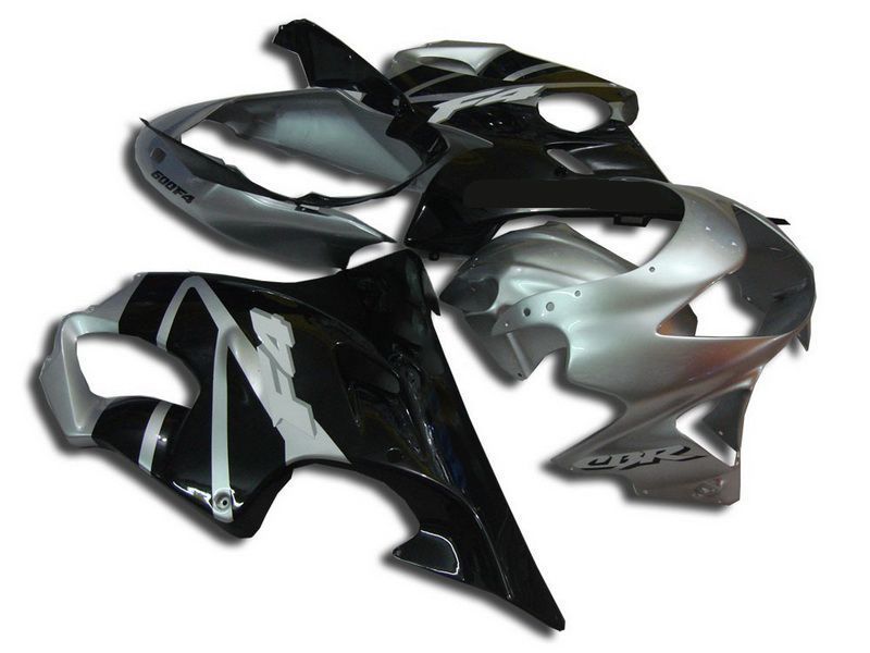 Fairings For Honda - CBR600 F4 1999-2000 Black / Silver