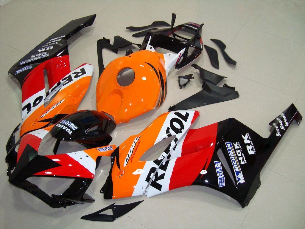 Fairings For Honda CBR 1000 RR, 2004-2005 - Black & Orange