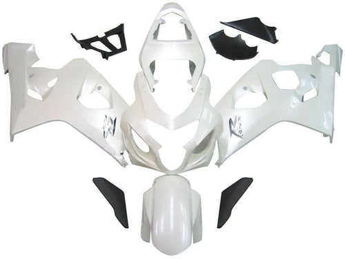 Fairings For Suzuki GSXR 600 750 White Metallic GSXR  (2004-2005)